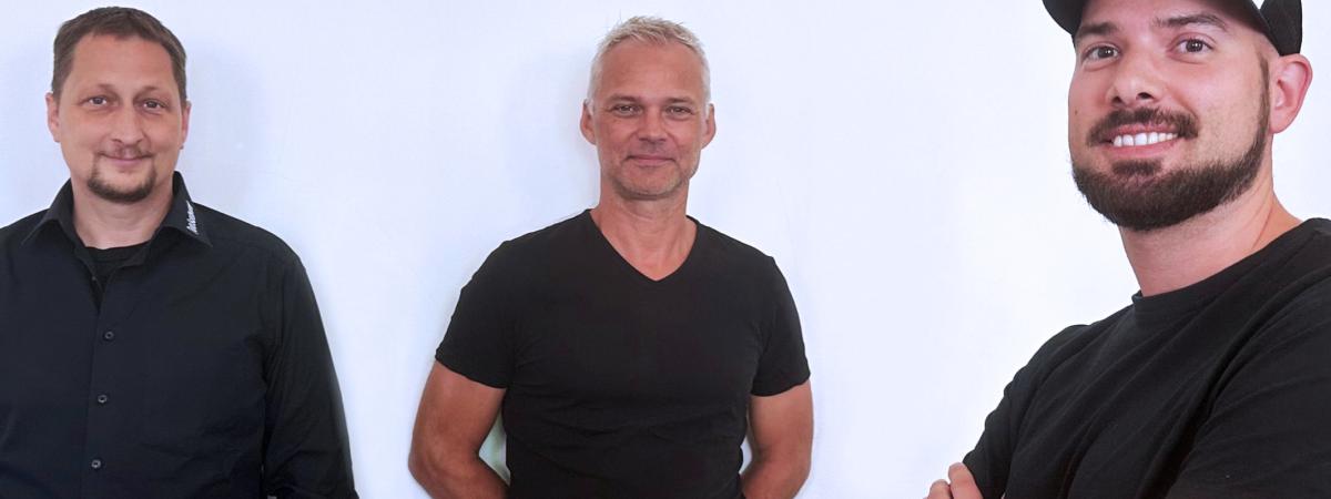 Das Tools at Work Sicherheitstechnik Team: Arne Möller, Michael Reichel und Markus Kainz.