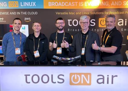 Das Team von Tools on Air: Christian Schabasser, Peter Steiner, Boris Prohaska, Manuel Grund und Georg Deisting
